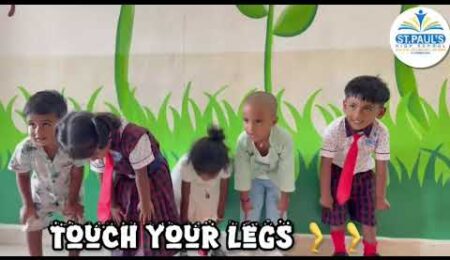 word actions activity by nursery students - stpauls high school karimnagar #kidsactivity #education