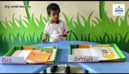 Big- small activity by our Nursery kids